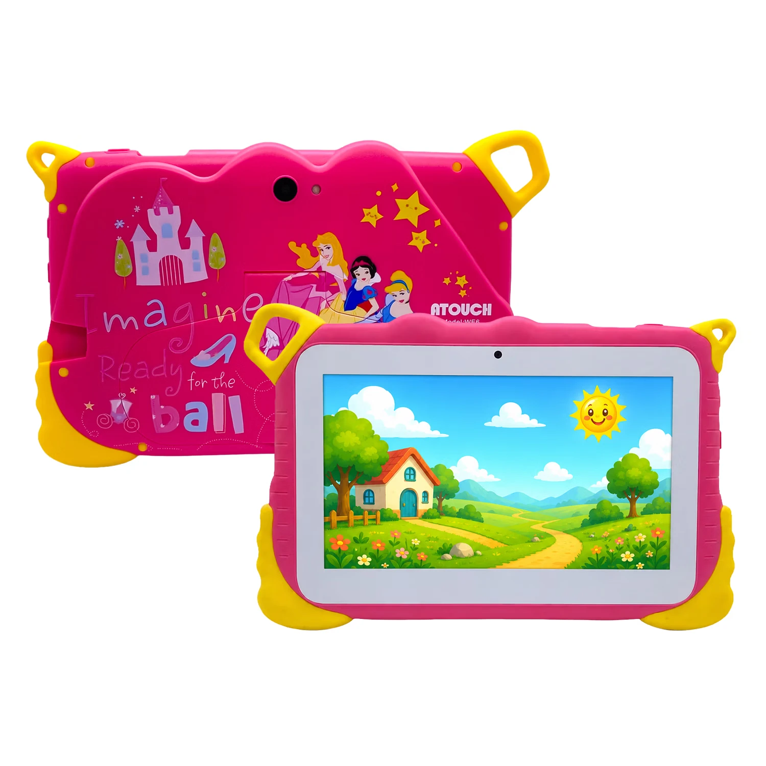 Tablet Atouch WE6 Kids Tela 7" WiFi 256GB 8GB RAM - Rosa