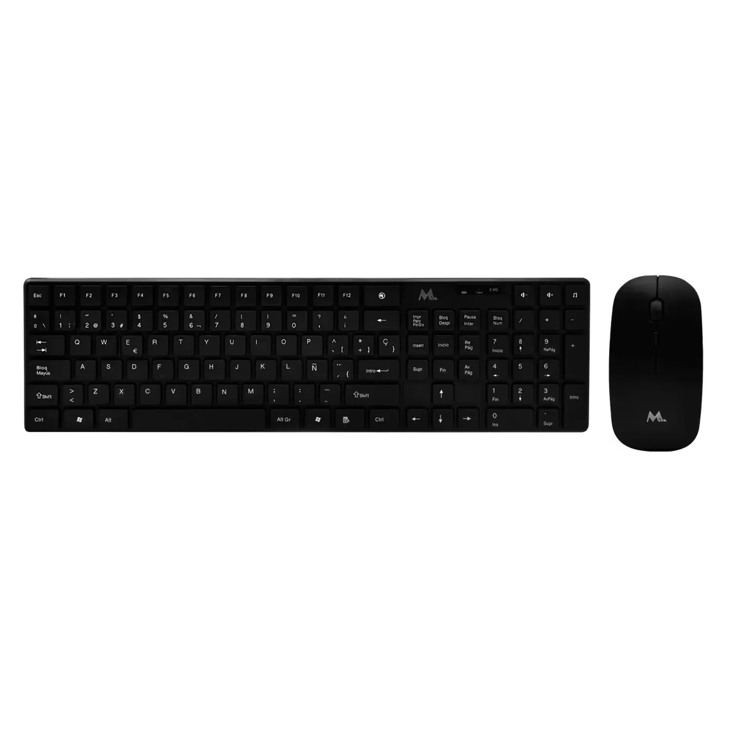 Teclado e Mouse MTEK KM-5197B / sem Fio / Espanhol - Preto