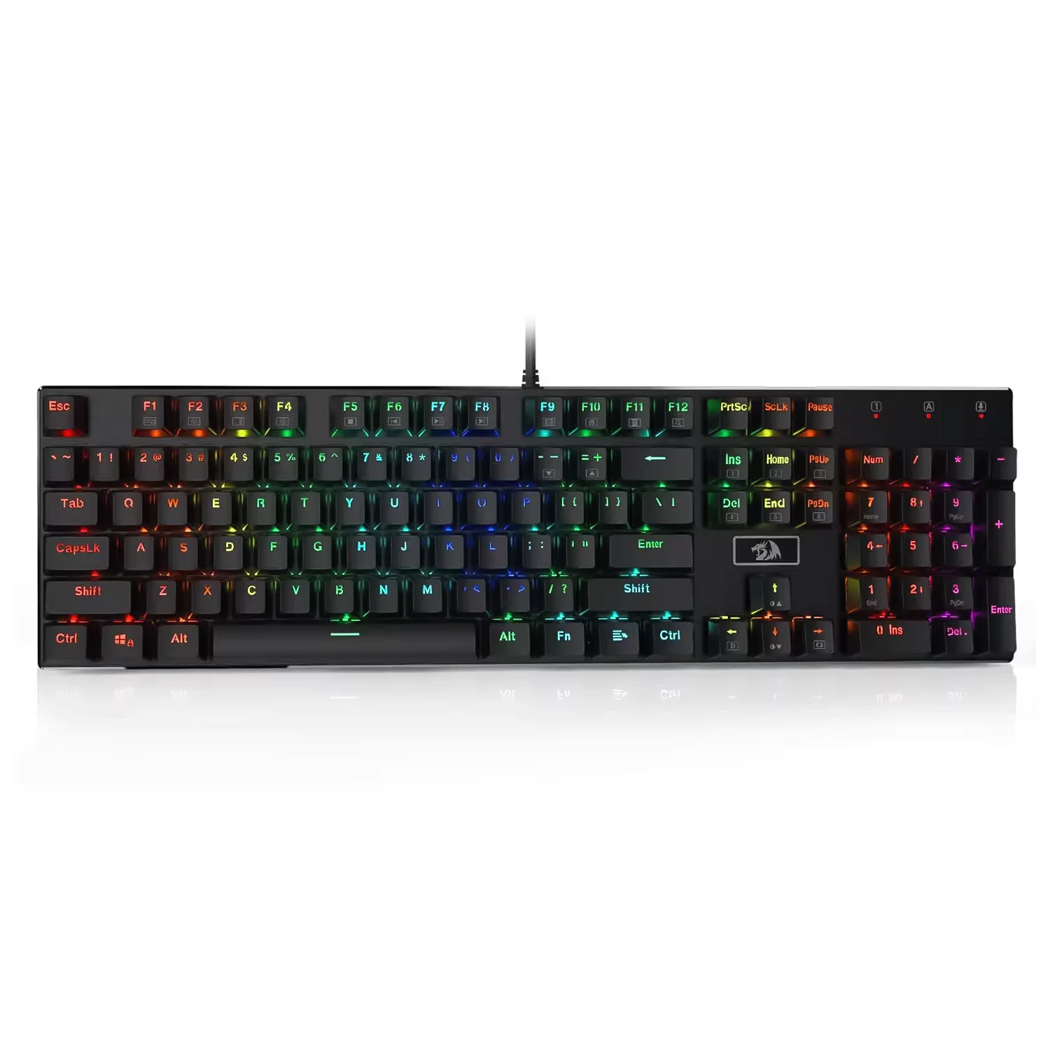Teclado Gamer Redragon Devarajas K556 RGB Switch Outemu Brown - Preto