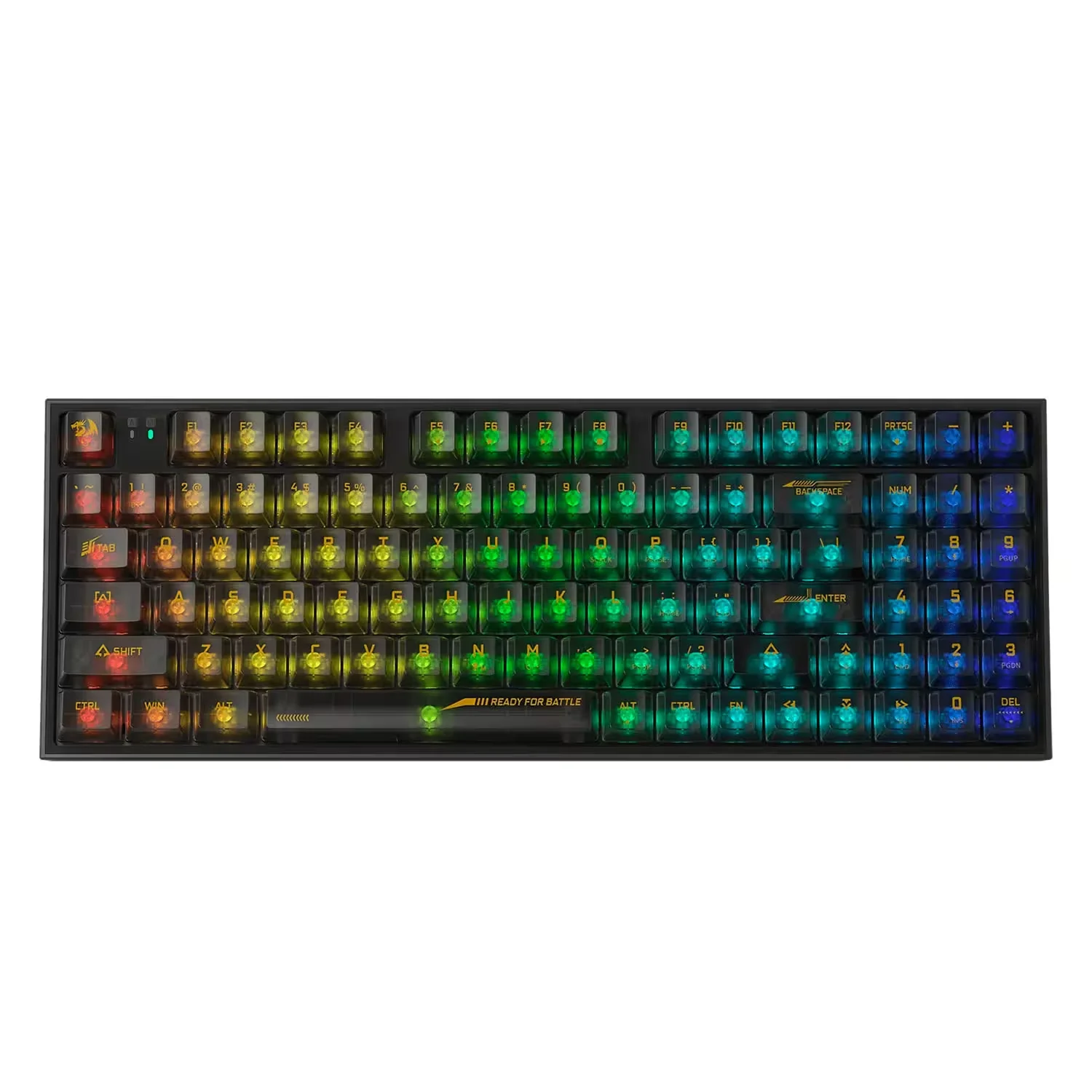 Teclado Gamer Redragon Irelia Pro K658CTB-RGB-PRO Sem Fio - Preto Transparente