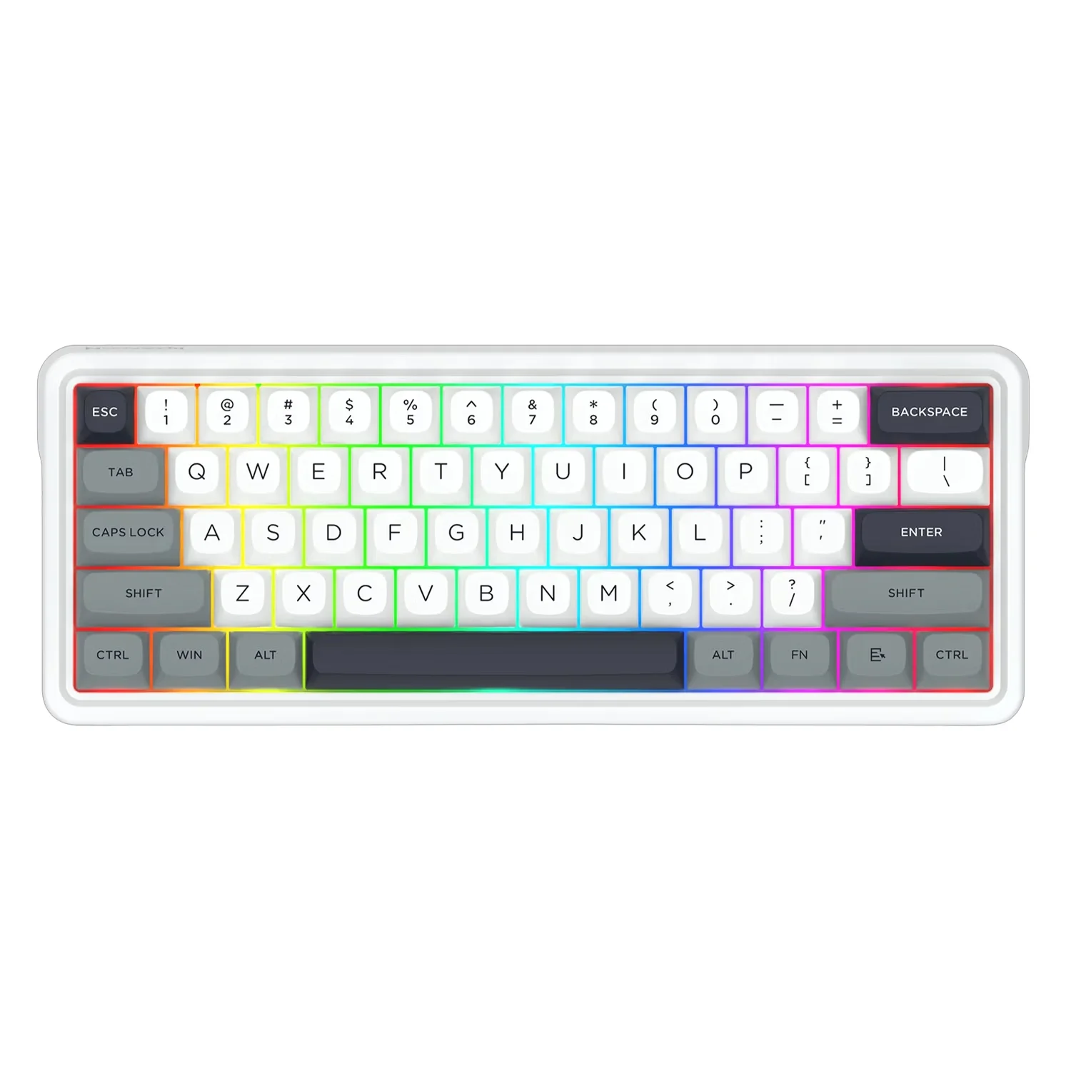 Teclado Gamer Redragon K722WGP RGB Pro Ironguard Sem Fio Inglês - Branco