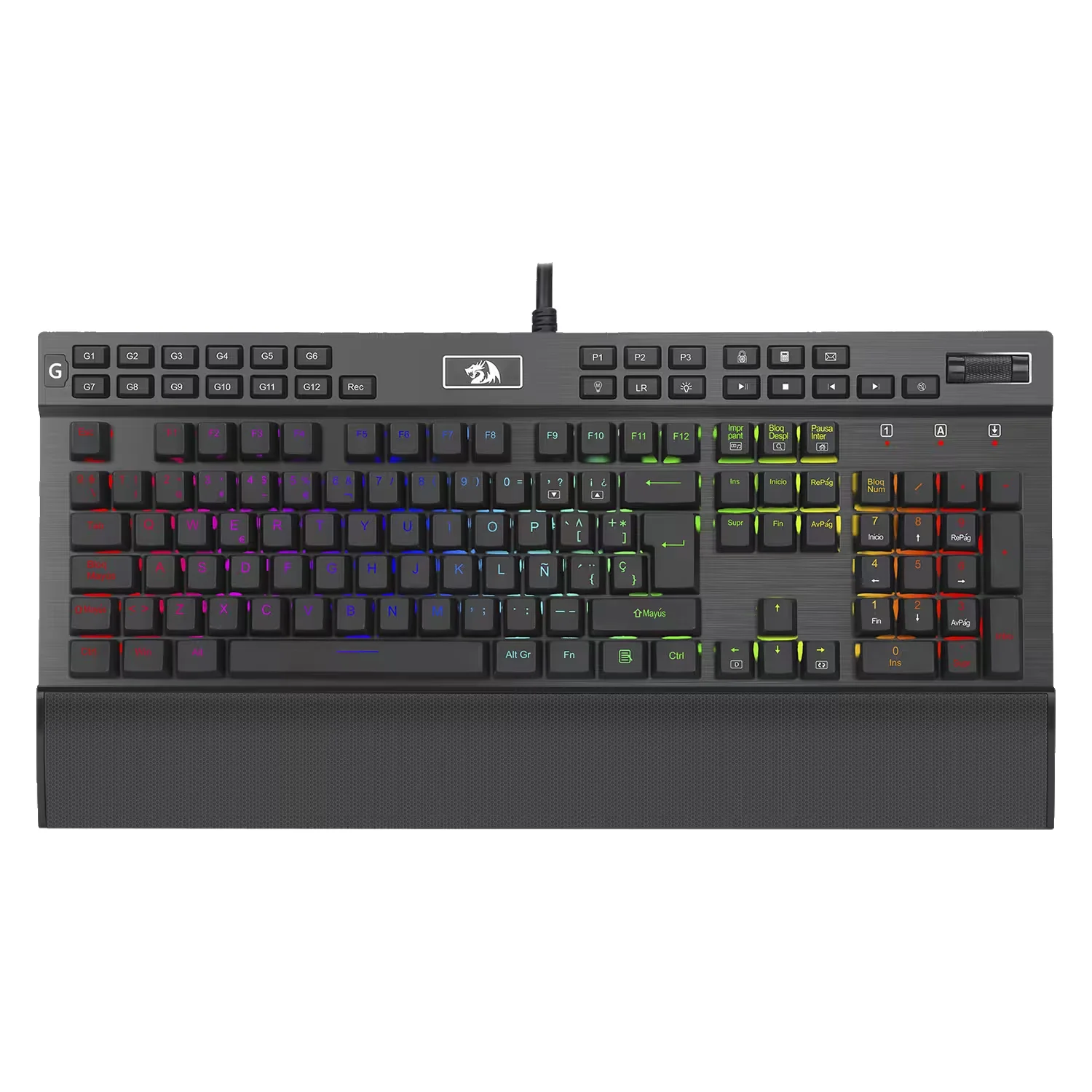 Teclado Gamer Redragon YAMA K550-1-SP RGB - Preto