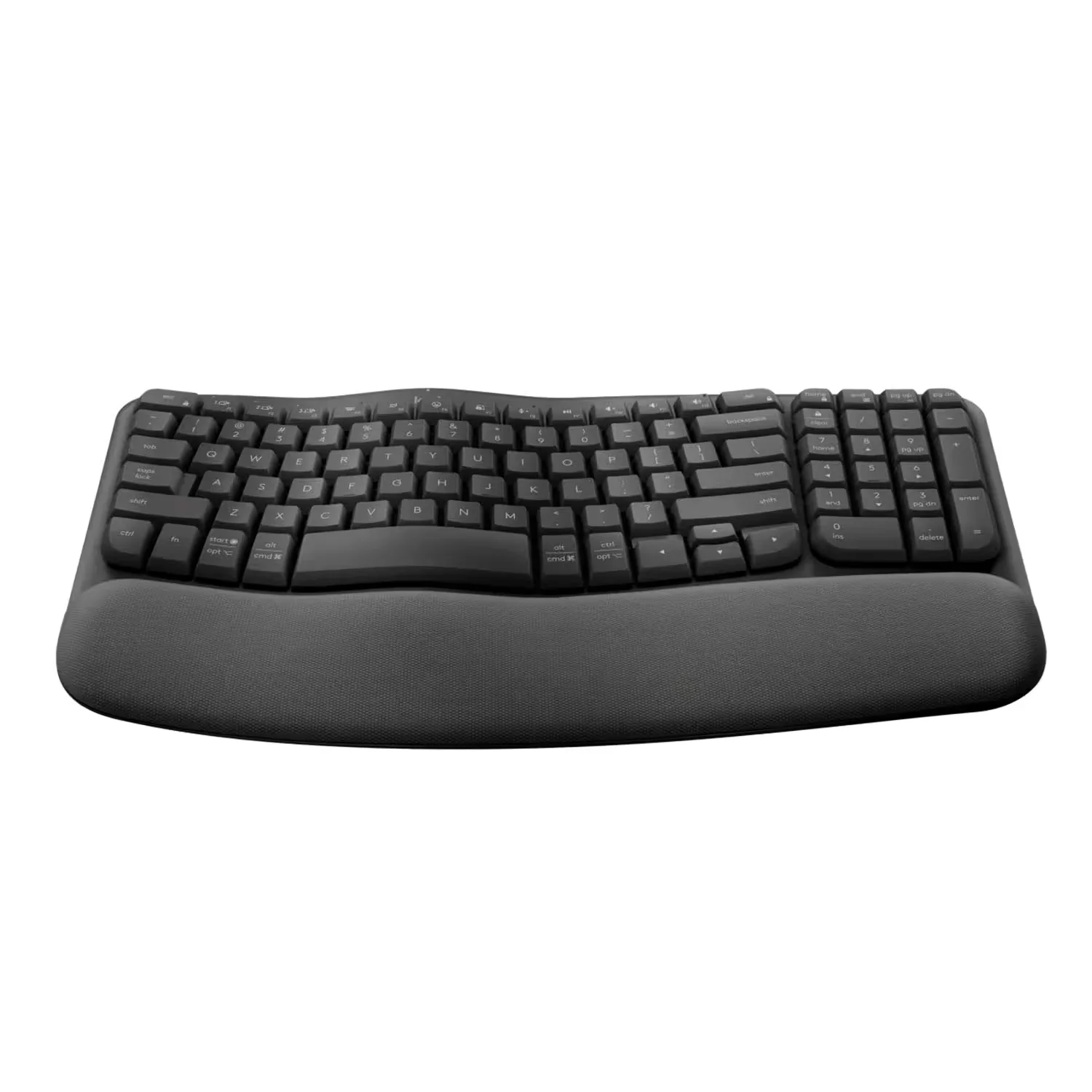 Teclado Logitech Wave Keys 920-012278 Ergonômico Sem Fio - Preto