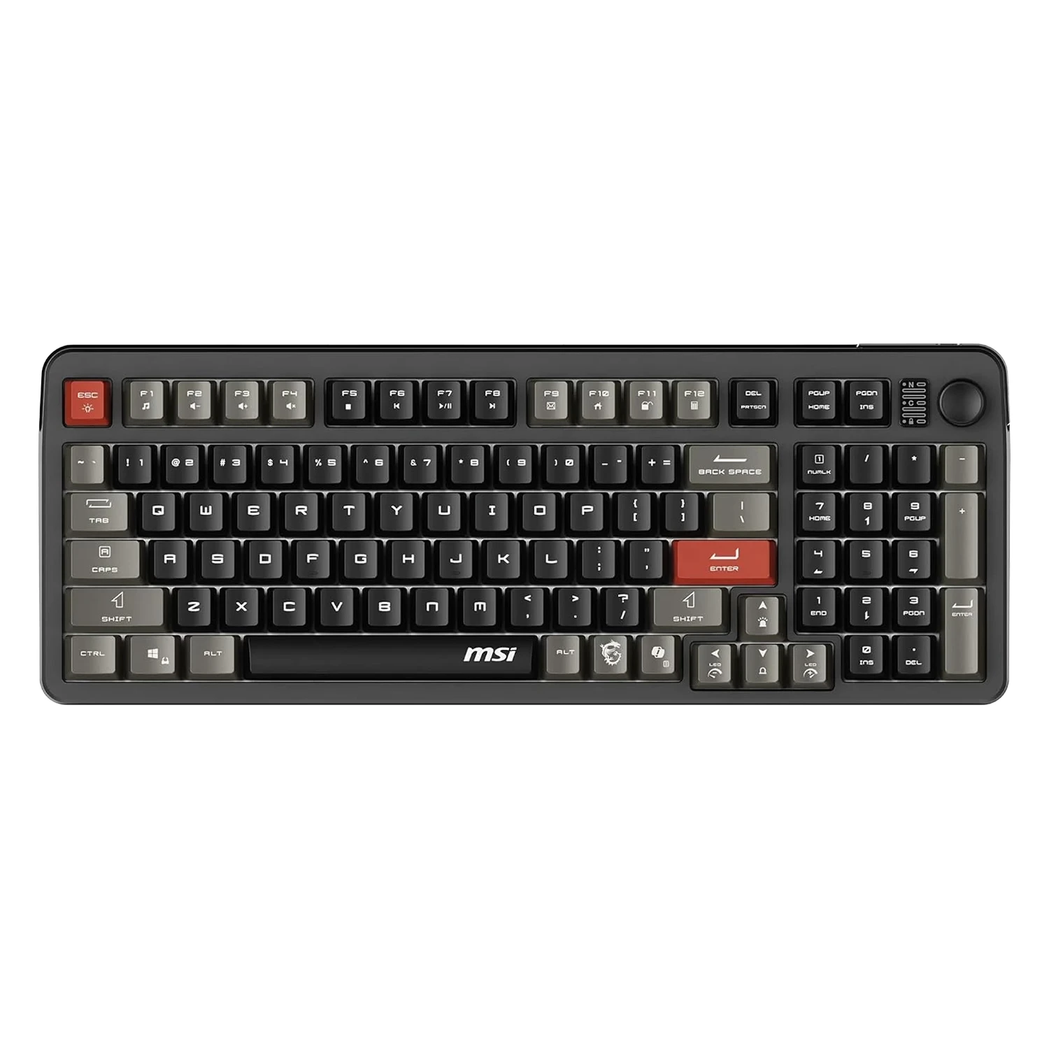 Teclado MSI Forge GK110 S11-04US2E1-HH9 USB Inglês - Preto