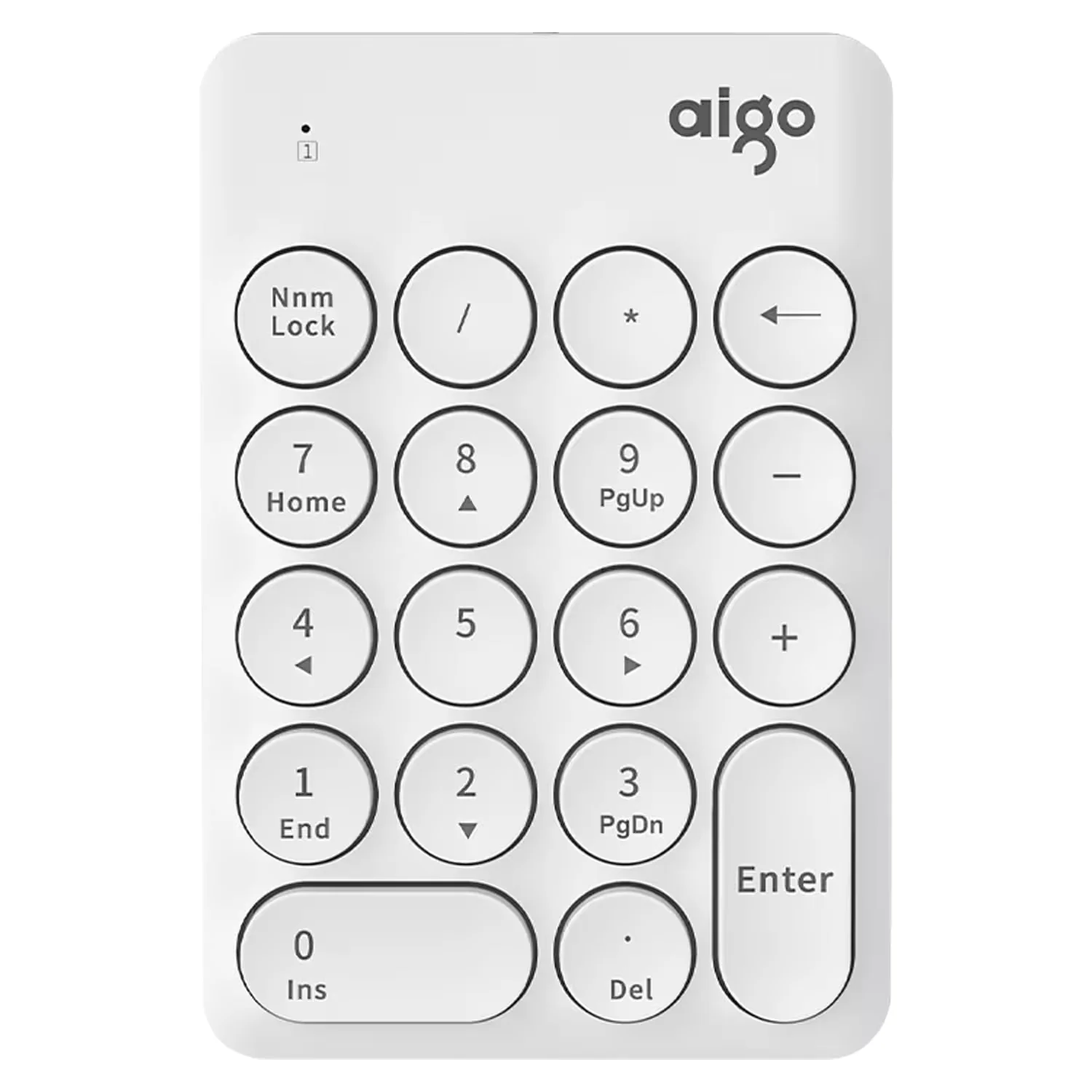 Teclado Numérico Aigo N18 Sem Fio - Branco
