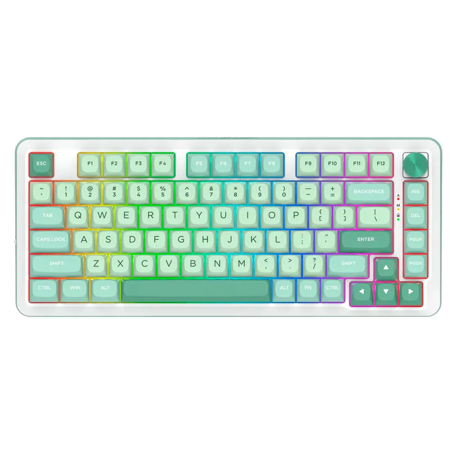 Teclado Redragon Cyrus Pro K681MG RGB Layout 75%  Sem Fio - Branco