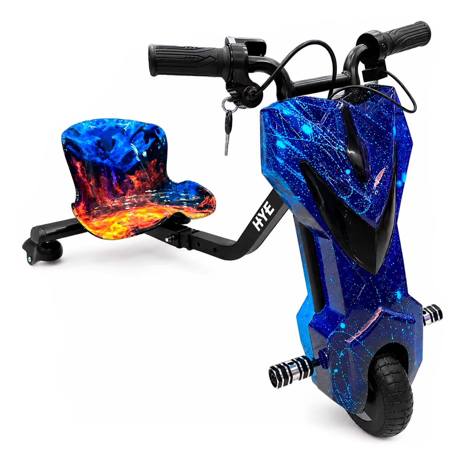 Triciclo Elétrico HYE HY-TR02 8.5" 250W - Azul Laranja
