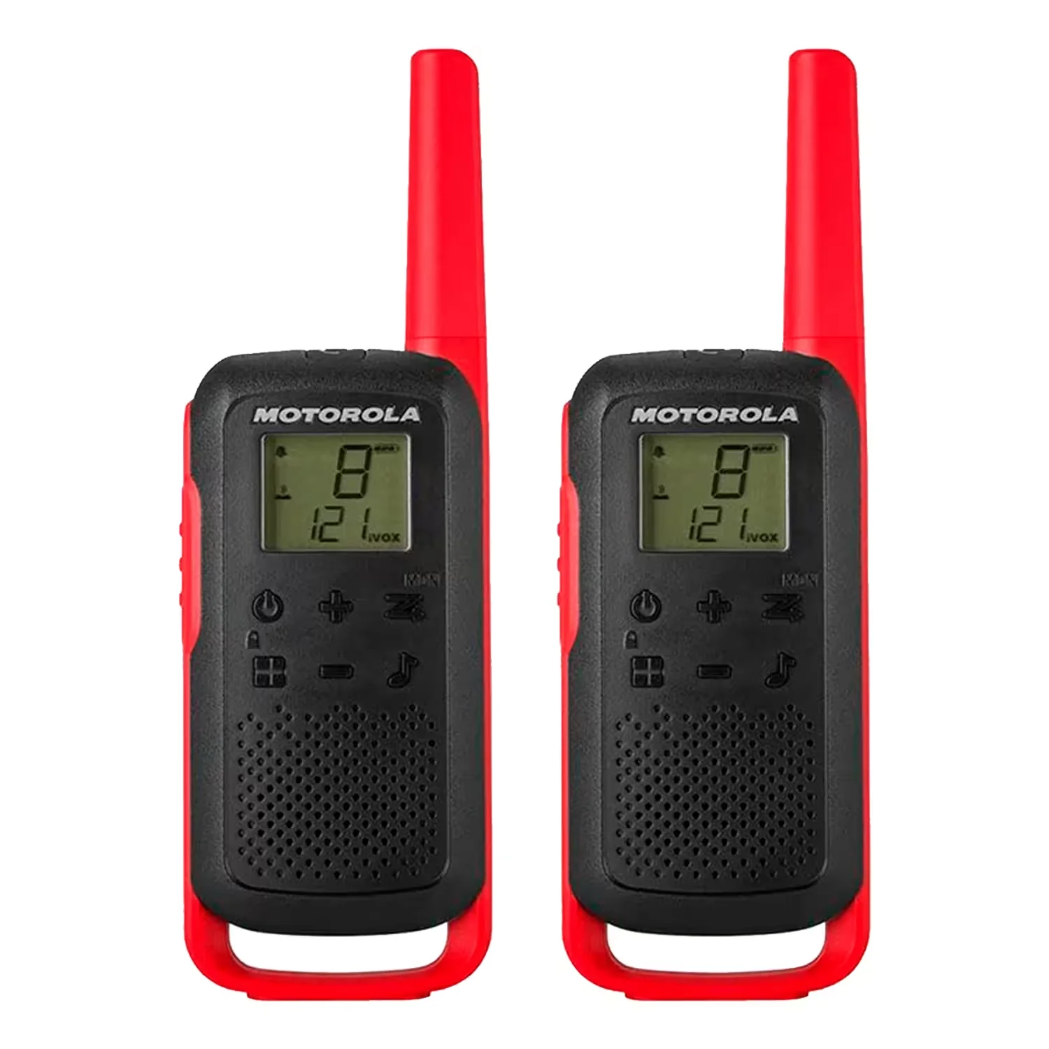 Walk Talk Motorola T-210 20Mil-32KM Bivolt - Preto Vermelho