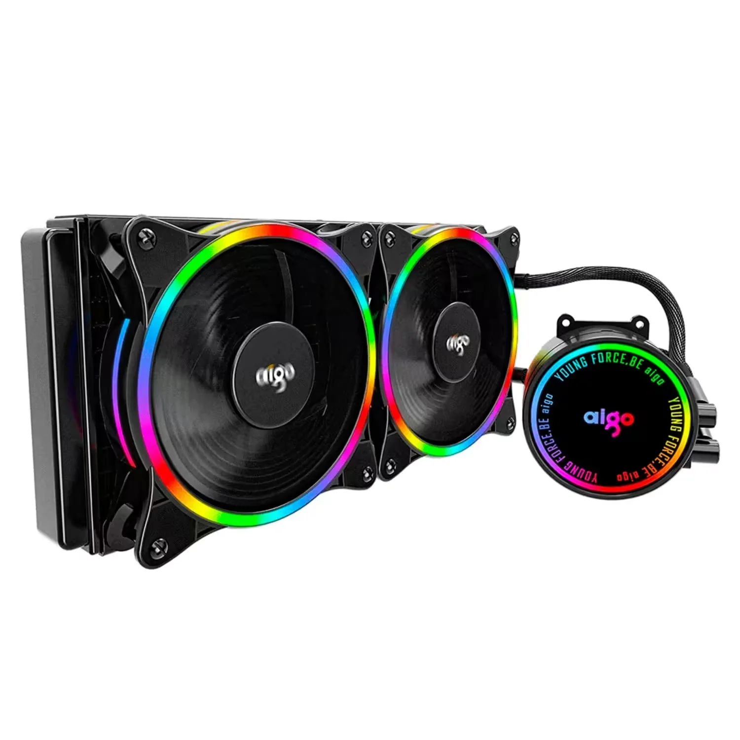 Water Cooler para Processador Aigo AC 240 RGB - Preto